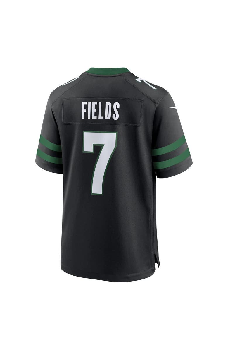 Nike Men's Nike Justin Fields Stealth Black New York Jets Game Jersey, Alternate, color, Black