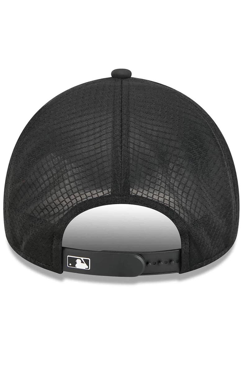 New Era Men's New Era Black Cincinnati Reds 2026 Batting Practice Apex 9FORTY Adjustable Trucker Hat, Alternate, color, Black