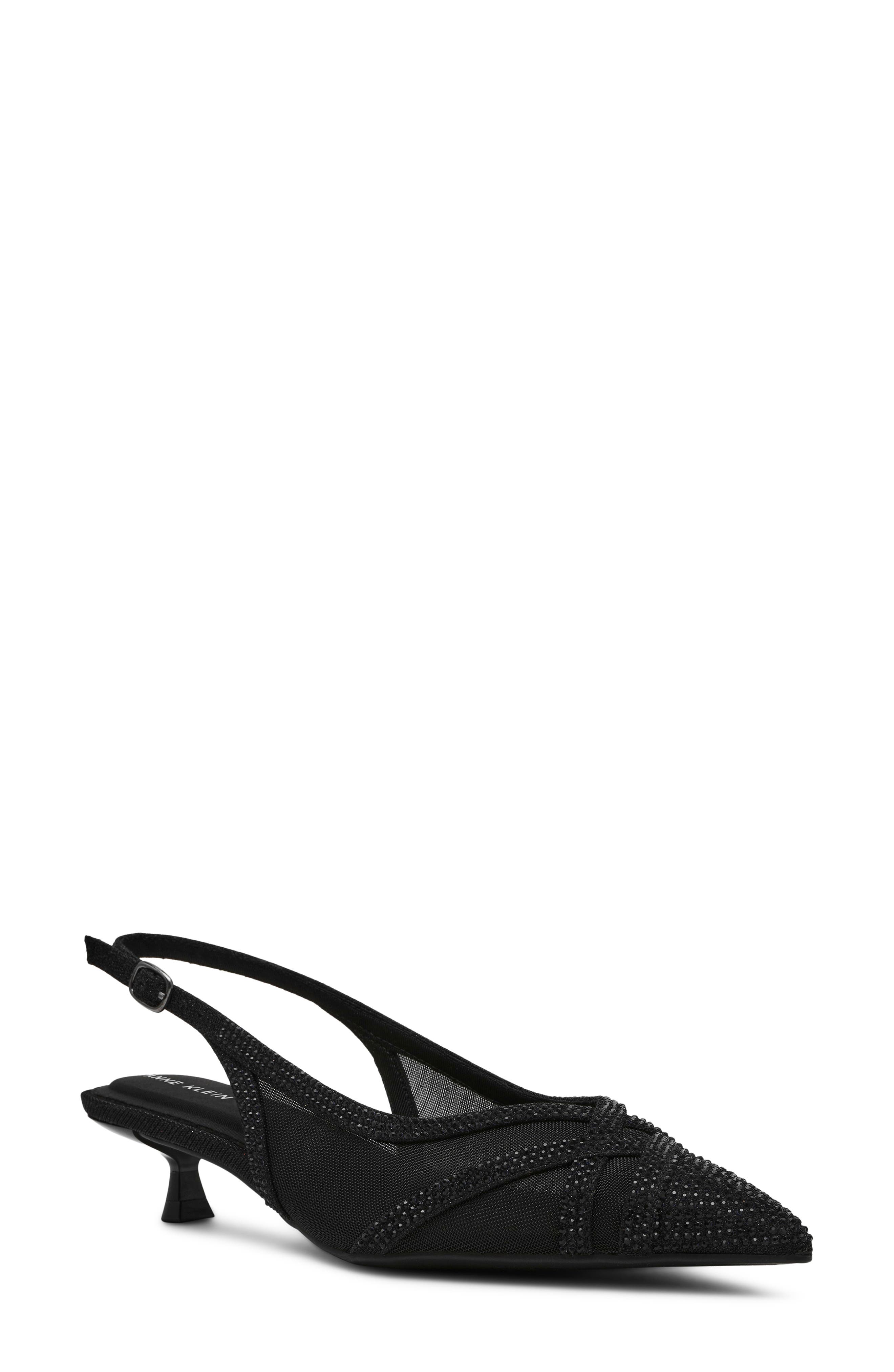 Anne Klein Jolene Kitten Heel Slingback Pump, Main, color, 