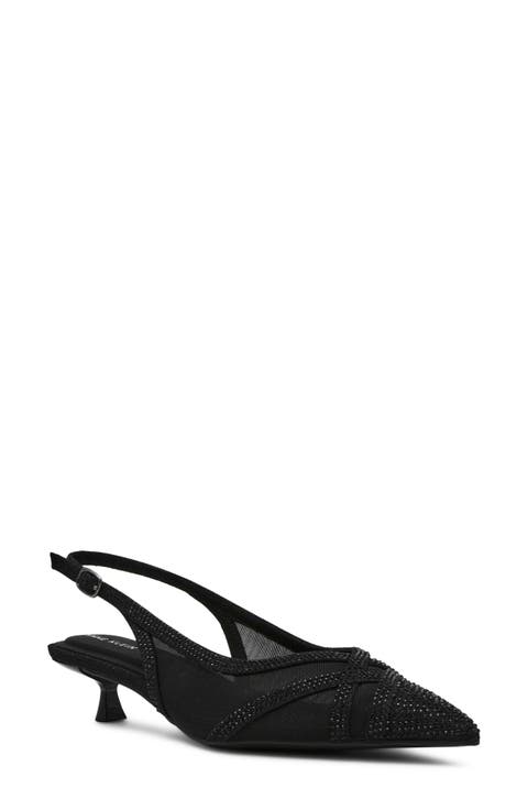 Jolene Kitten Heel Slingback Pump (Women)
