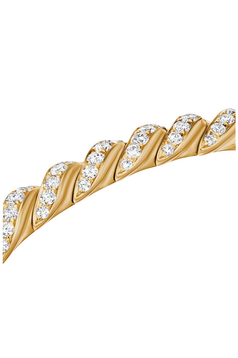 Pavéflex Bracelet in 18K Gold with Diamonds, Alternate, color, GOLD/ DIAMOND