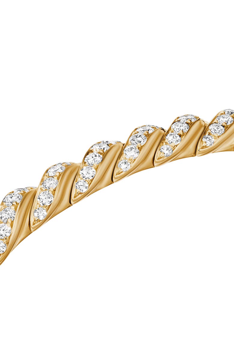 David Yurman Pavéflex Bracelet in 18K Gold with Diamonds, Alternate, color, Gold/ Diamond
