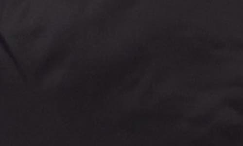 Hudson Jeans Faux Fur Collar Quilted Bomber Jacket In Black