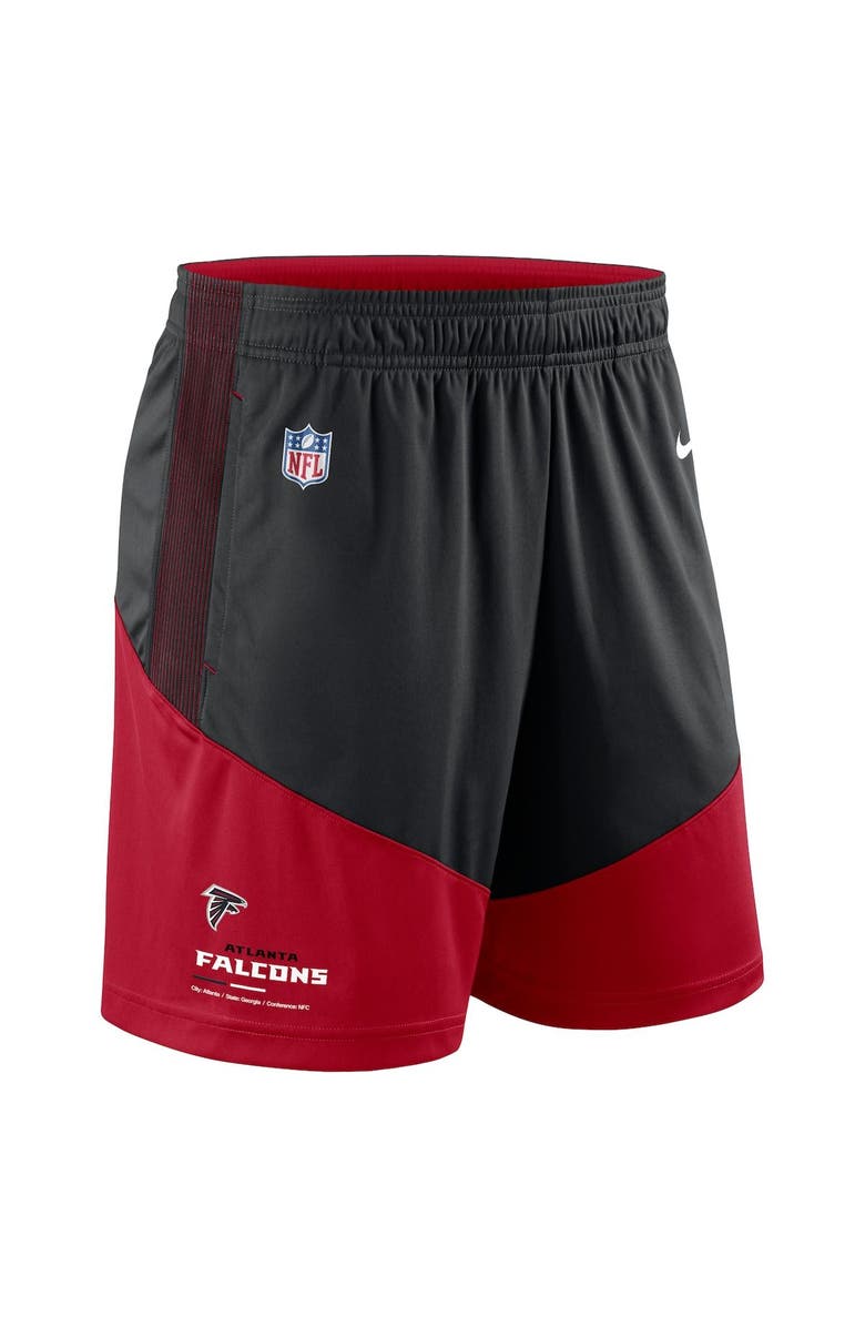 Nike Men's Nike Black/Red Atlanta Falcons Sideline Primary Lockup Performance Shorts, Alternate, color, Black