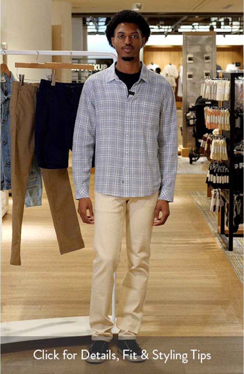 Wyatt Plaid Cotton Button-Up Shirt, sales video thumbnail