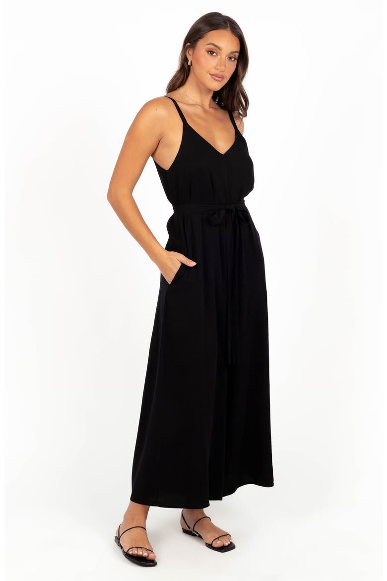 Gaia Wide Leg Jumpsuit, Alternate, color, BLACK