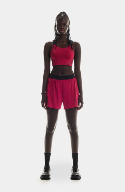 On Performance Flex Sports Bra In Red