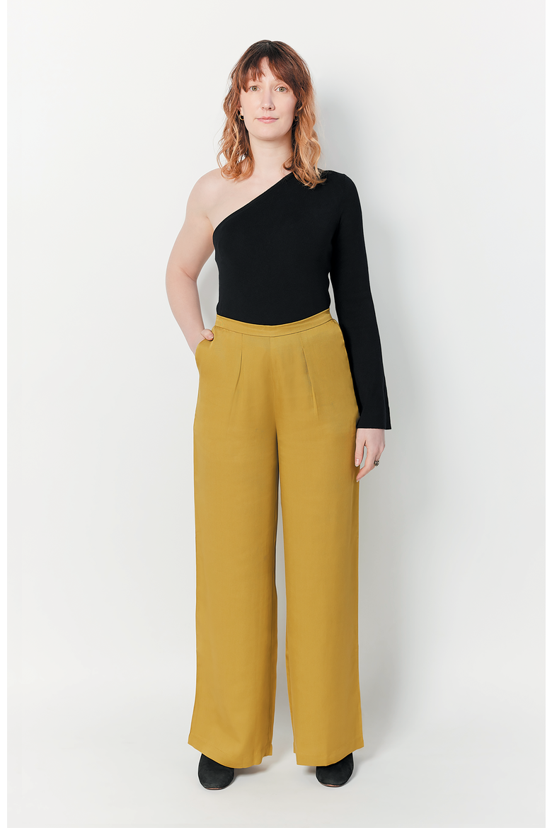 The Wide Leg Pant For Full Hips And Thighs, Alternate, color, Cactus