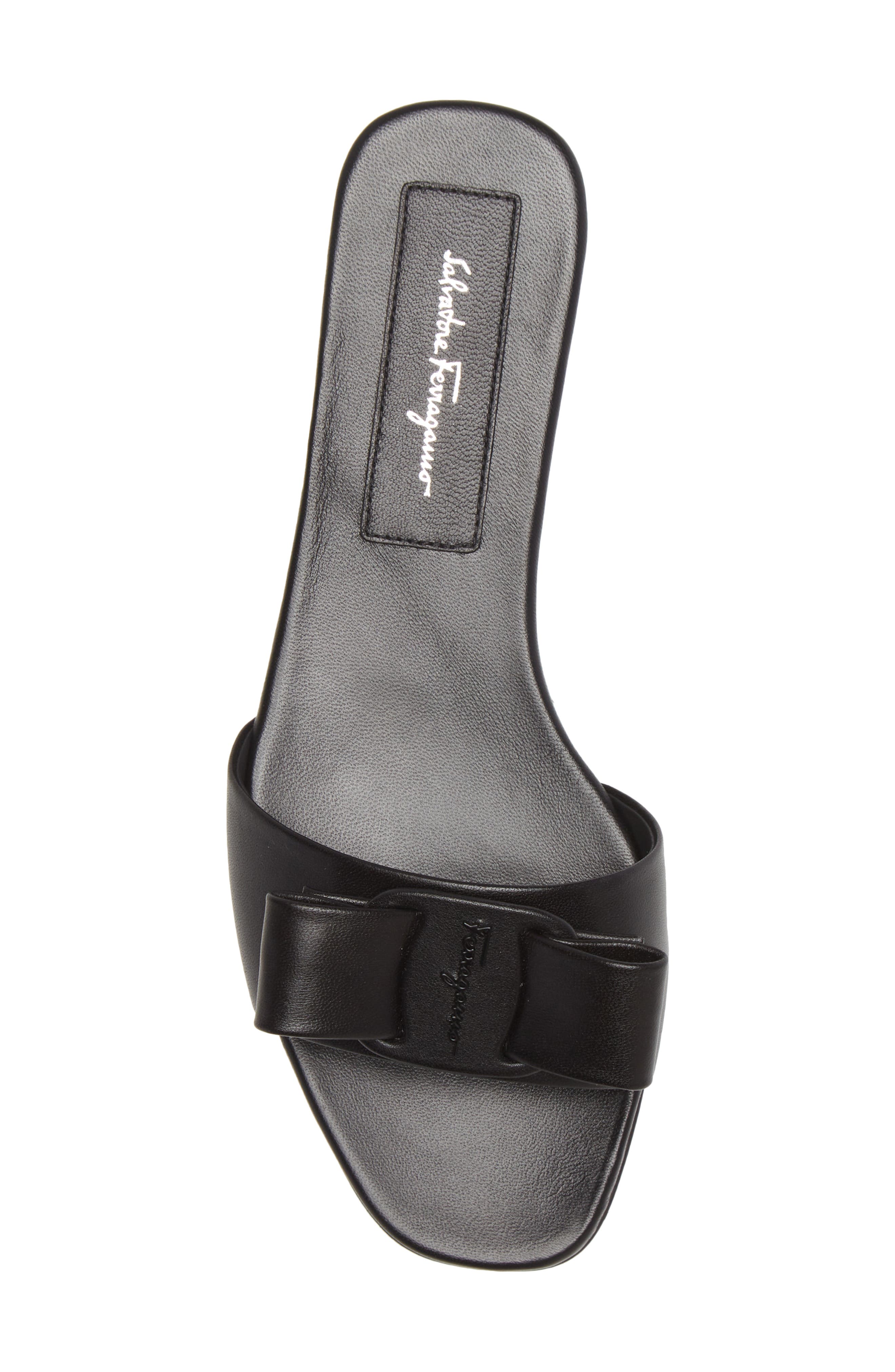 FERRAGAMO Salvatore Ferragamo Vicky Bow Slide Sandal, Alternate, color, 