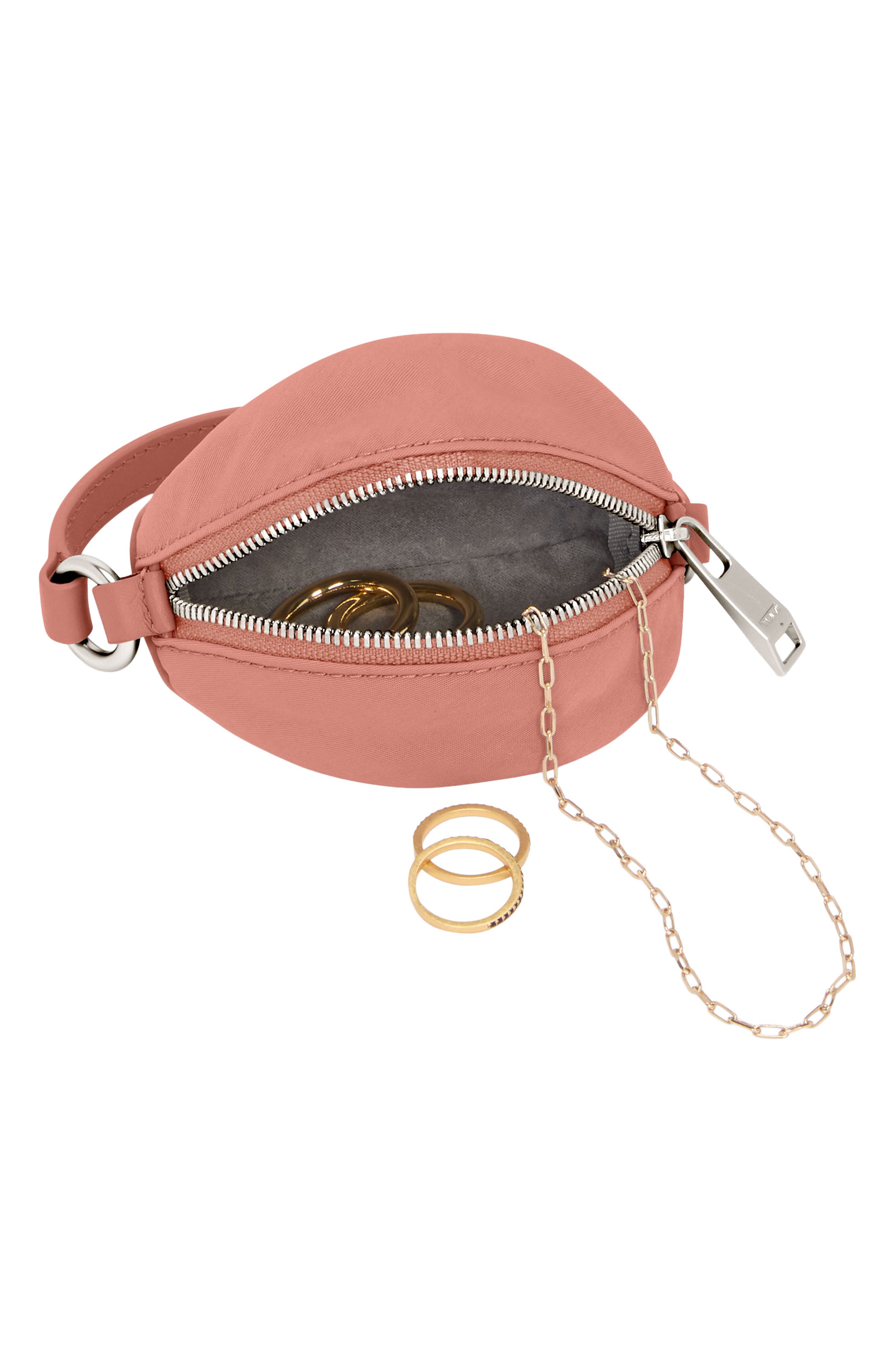 Voyageur Charm Pouch, Alternate, color, PINK CLAY