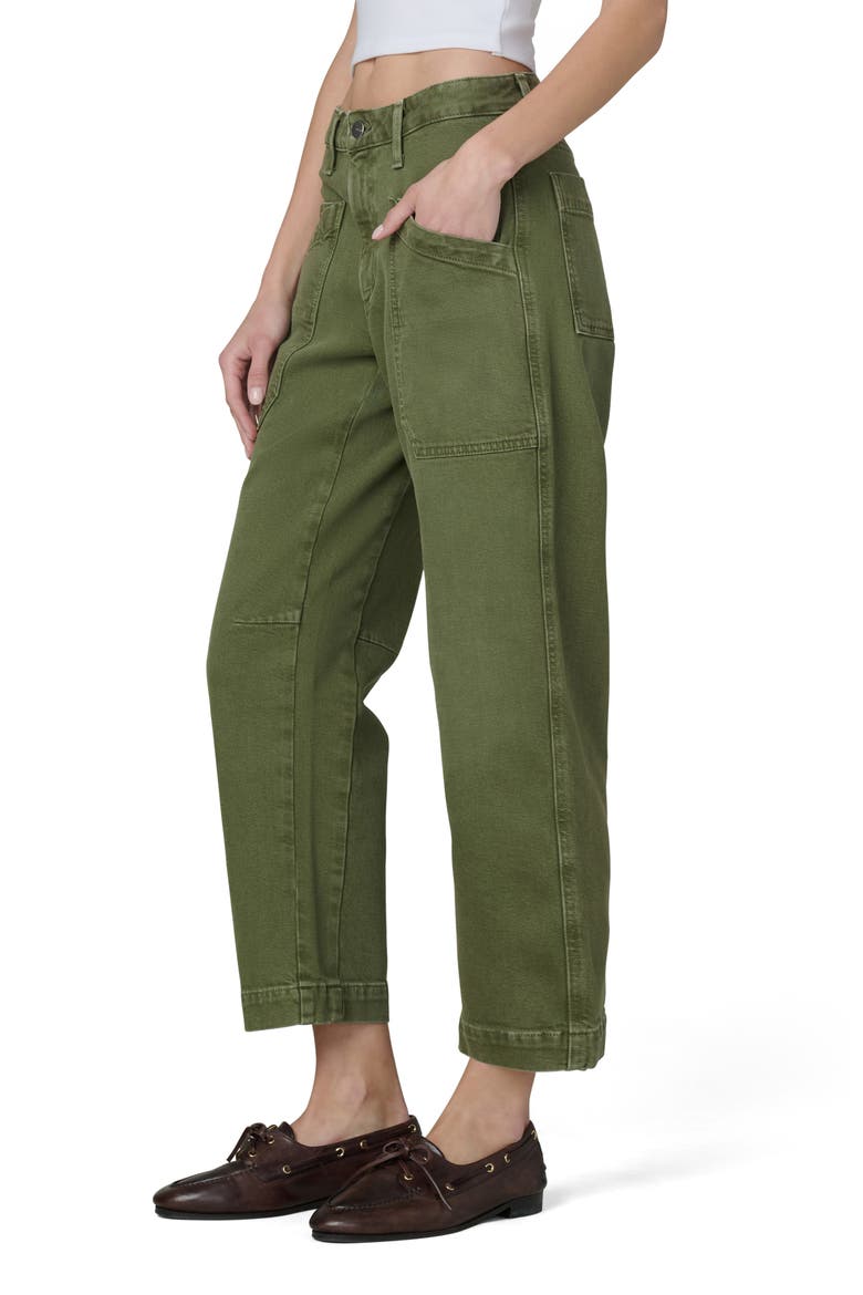 The Double Pocket Barrel Leg Jeans, Alternate, color, WINTER MOSS