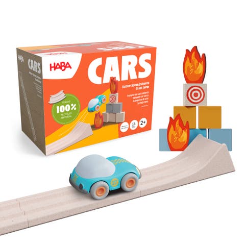 Cars Action Ramp 14-Piece Toy Car Ramp Set for ages 2+