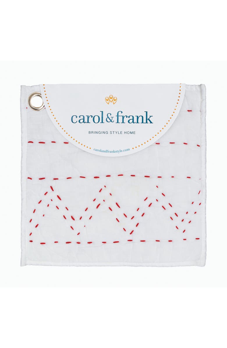 carol & frank 26" x 26" Breck Cotton Euro Sham - Machine Washable, Alternate, color, White