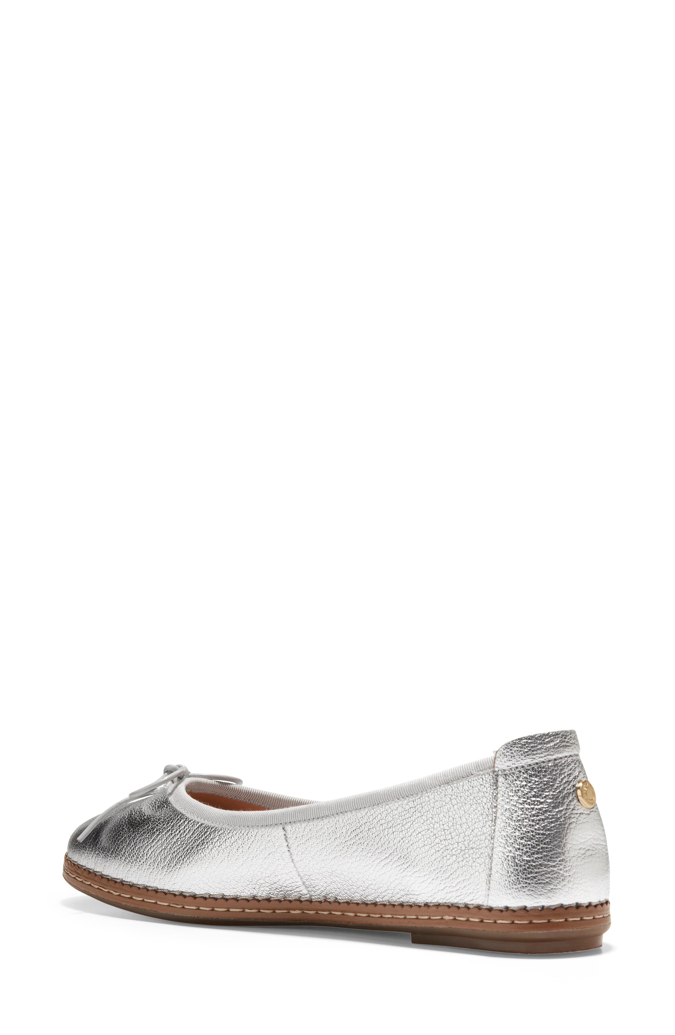 Cloudfeel All Day Ballet Flat, Alternate, color, SILVER IDRA/ MICROCHIP