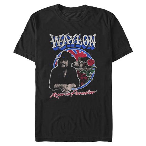 Men's Waylon Jennings Rose In Paradise  Graphic T-Shirt