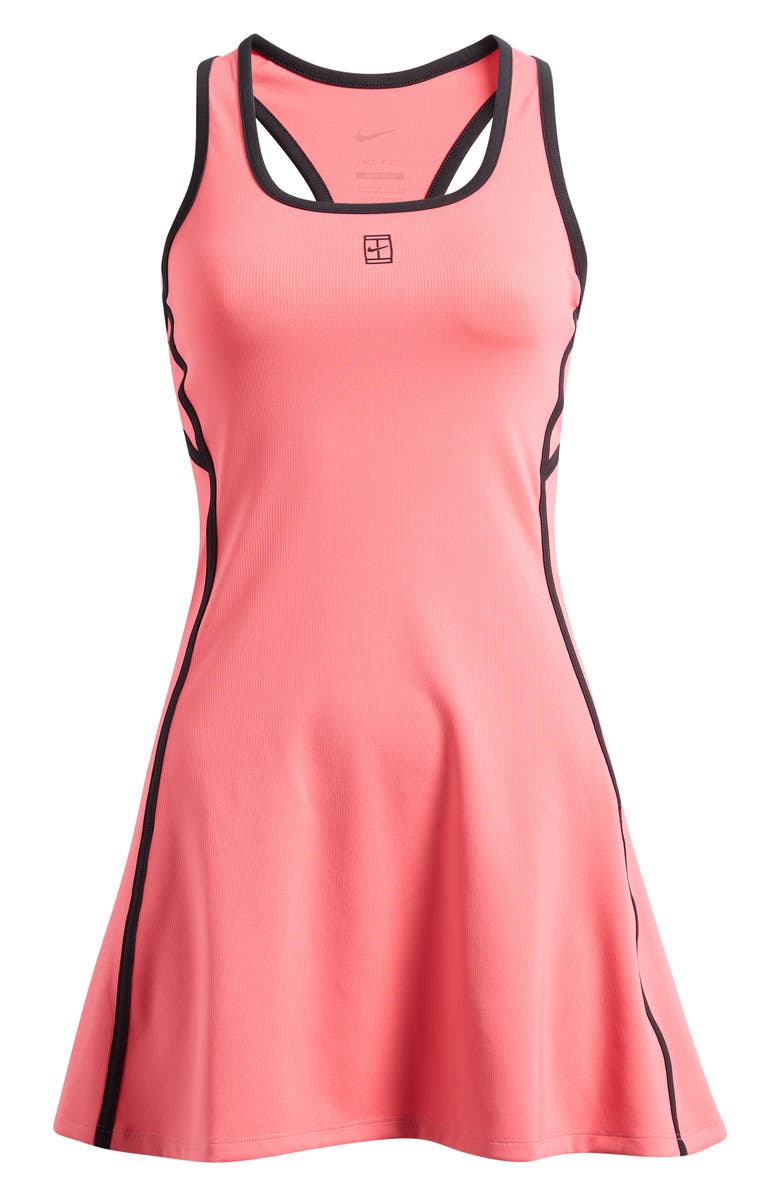 Nike Dri-FIT Racerback Minidress, Main, color, Coral/Black