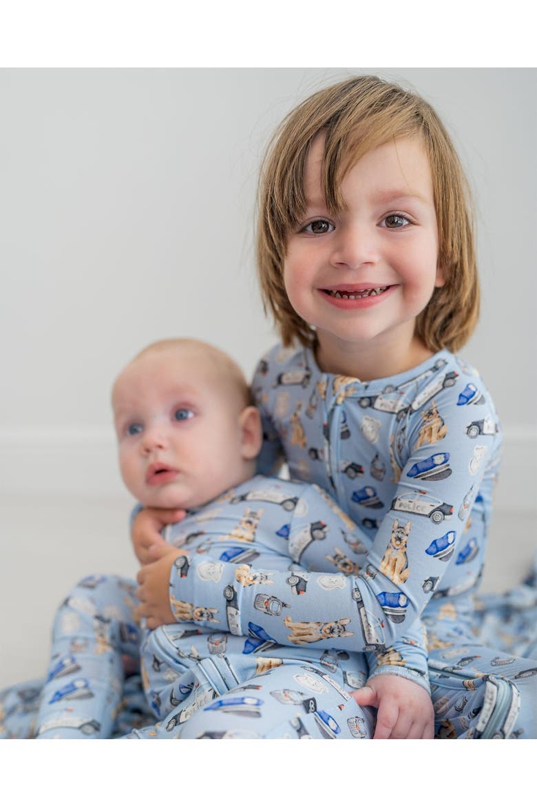 baby pajamas romper, Alternate, color, Baby Blue