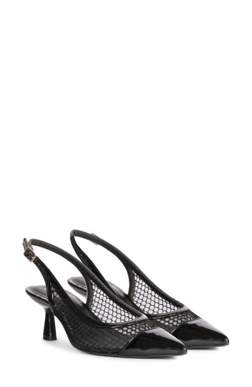 Saint G Katy Slingback Pointed Cap Toe Pump