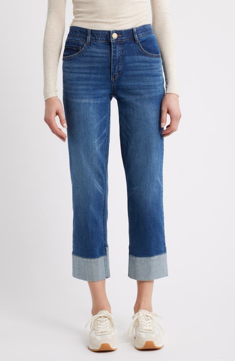 Round Up High Waist Ankle Boyfriend Jeans