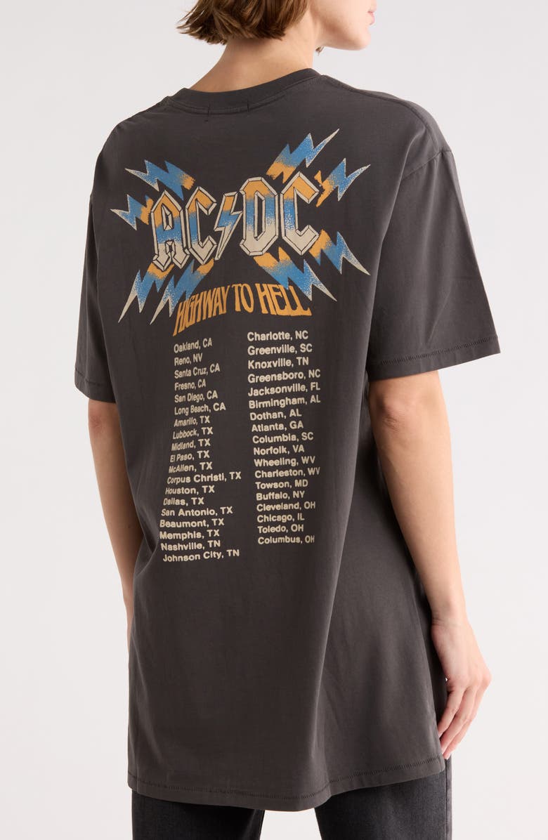 Junk Food AC/DC On Tour Graphic T-Shirt, Alternate, color, Vintage Black