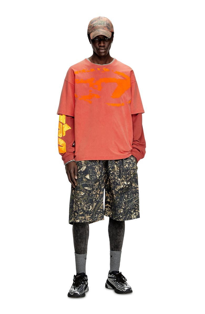 DIESEL<sup>®</sup> T-Boxt-R21 Flocked Logo T-Shirt, Alternate, color, 