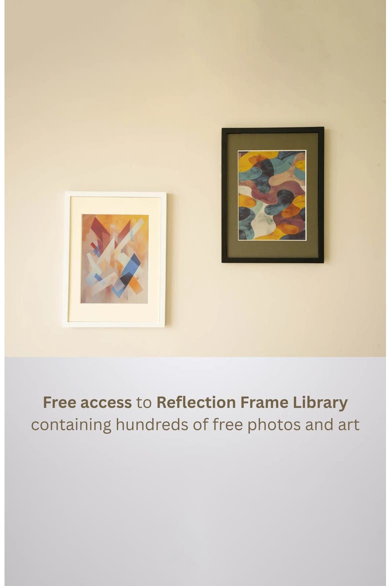 13.3in ePaper Display Cordless e-ink Digital Photo Art Frame, Alternate, color, White