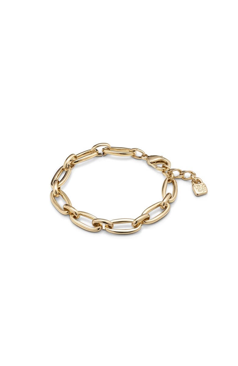 UNODE50 Oval Link Carabiner Bracelet, Alternate, color, Gold
