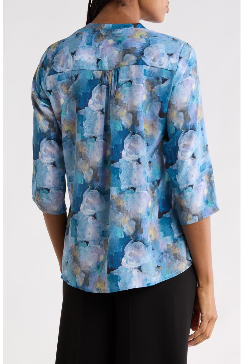 Tassel Print Shift Top, Alternate, color, BRIGHT BLUE MULTI