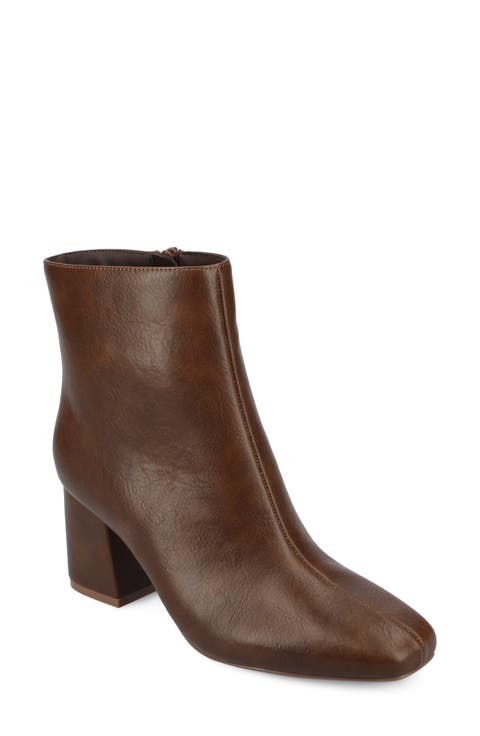 JOURNEE COLLECTION Haylinn Vegan Leather Bootie