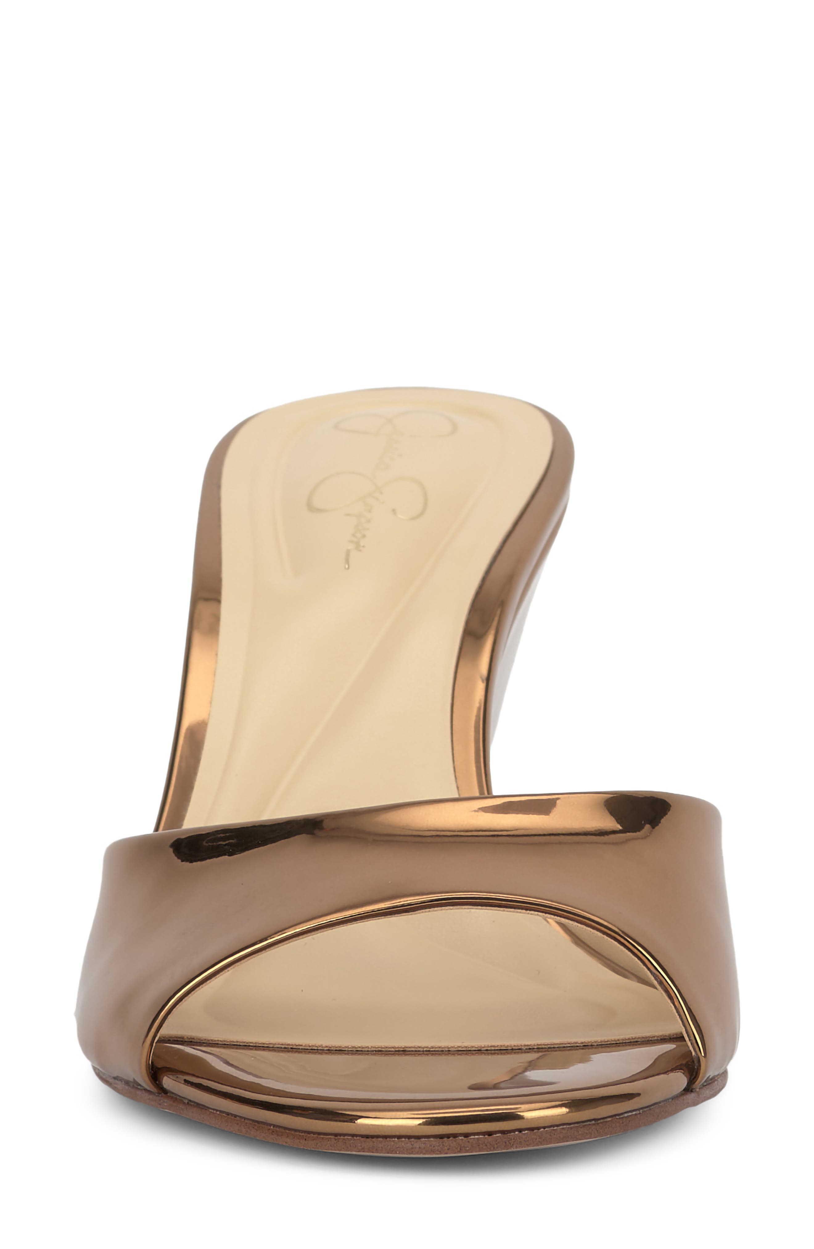 Bolir Wedge Slide Sandal, Alternate, color, BRONZE