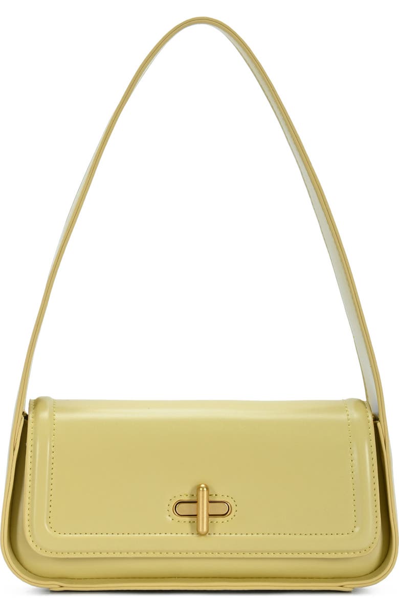 Rachel Zoe Turn Lock Baguette, Main, color, Yellow