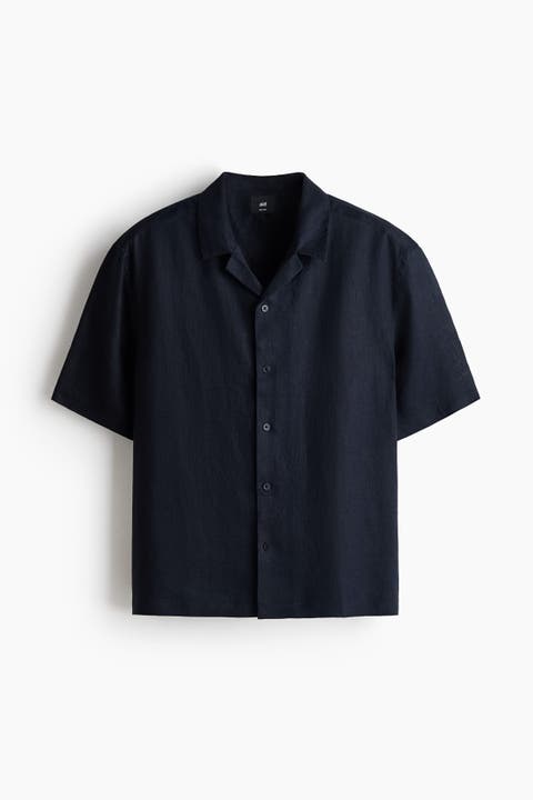 Relaxed Fit Linen Resort Shirt