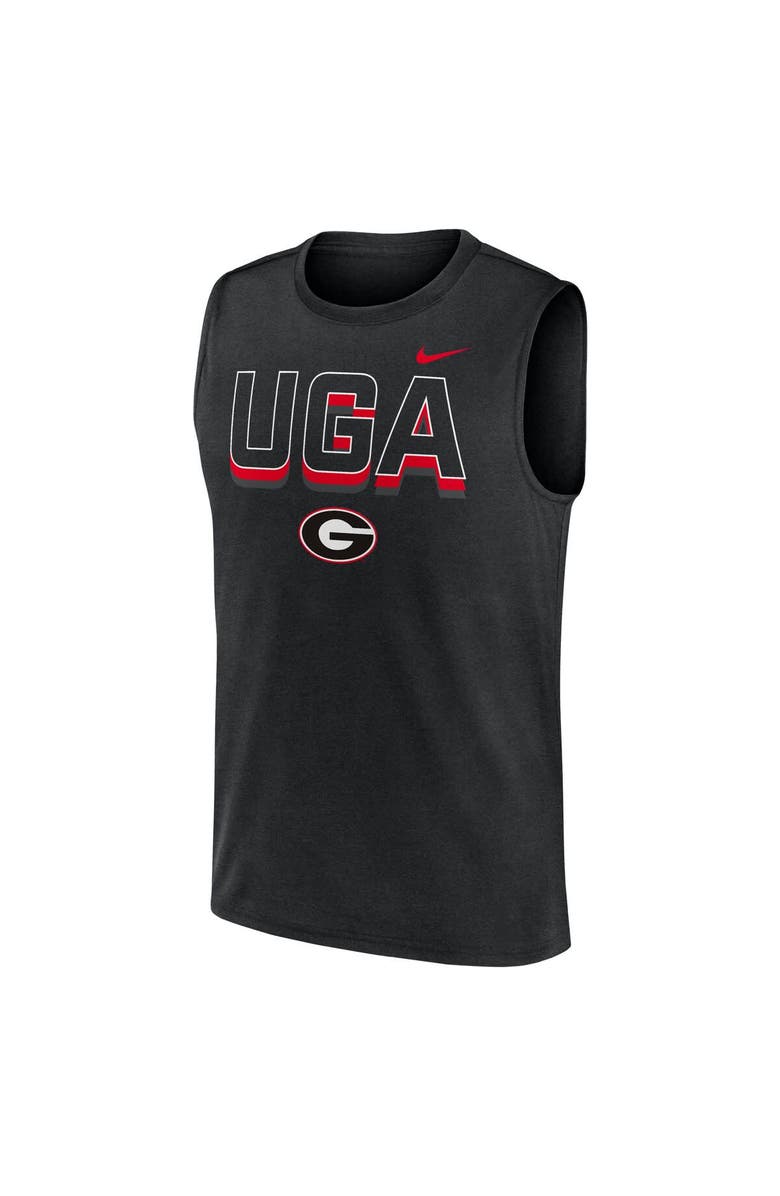 Nike Men's Nike Black Georgia Bulldogs Primetime Tricode Legend Performance Tank Top, Alternate, color, Black