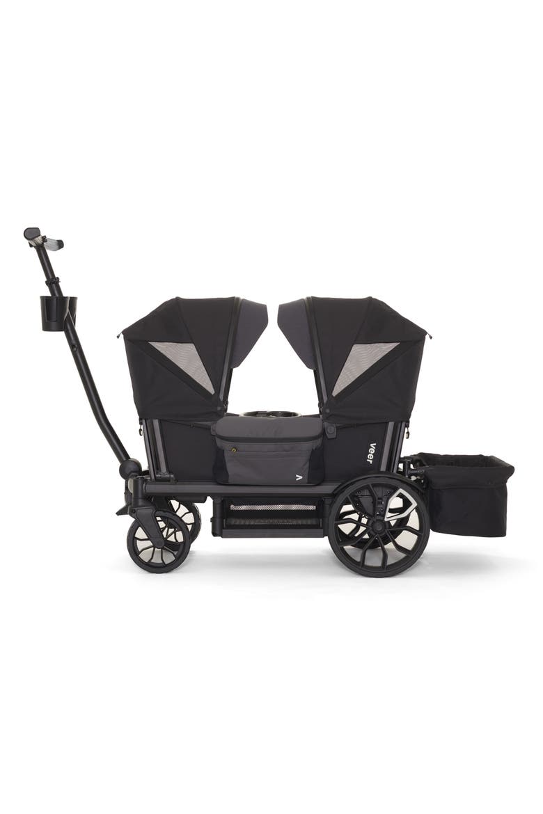 Cruiser All-Terrain 2-Seater Stroller Wagon & Accessories Bundle, Main, color, BLACK