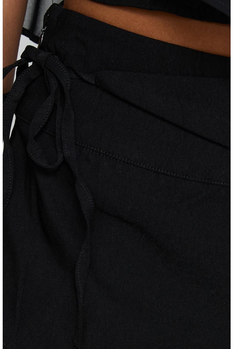 Senzo Wrap Shorts, Alternate, color, BLACK