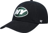 '47 Men's '47 Black New York Jets Clean Up Alternate Adjustable Hat