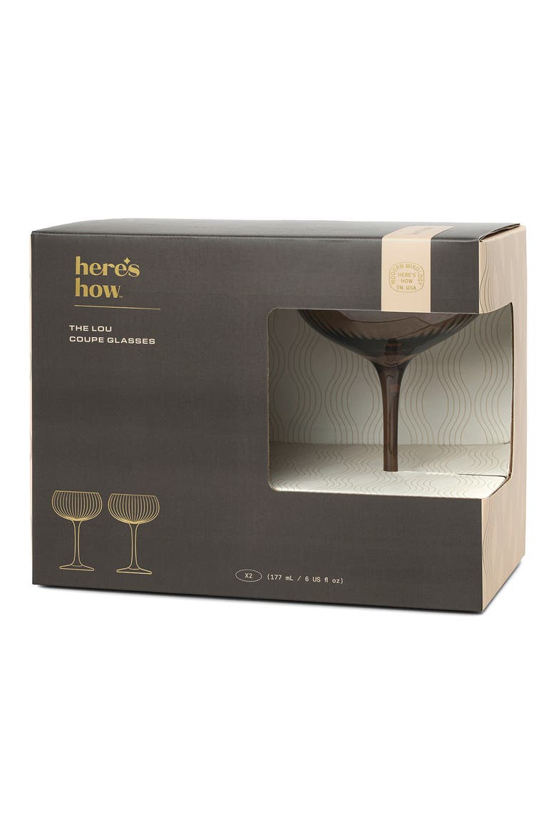 The Lou Set of 2 Coupe Glasses, Alternate, color, NO COLOR