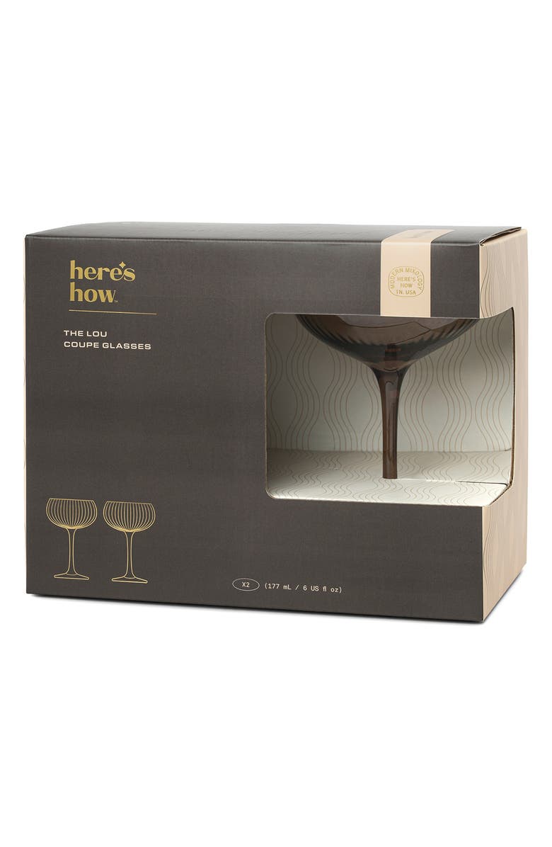 Here's How The Lou Set of 2 Coupe Glasses, Alternate, color, 