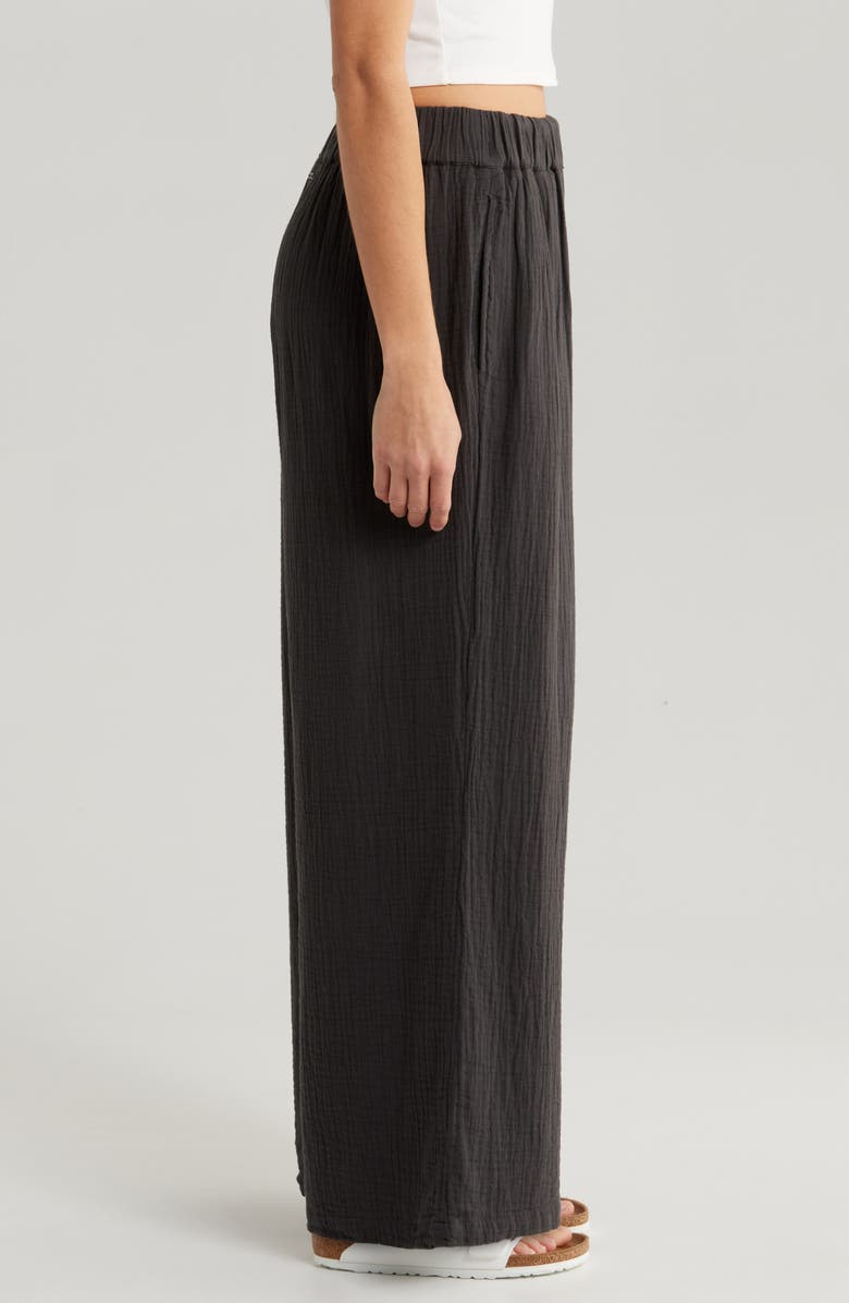 Billabong Follow Me 2 Wide Leg Cotton Gauze Pants, Alternate, color, 