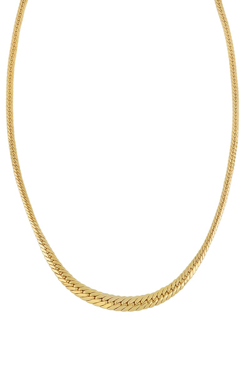 14K Gold Chunky Herringbone Chain Necklace, Main, color, 14K YELLOW GOLD