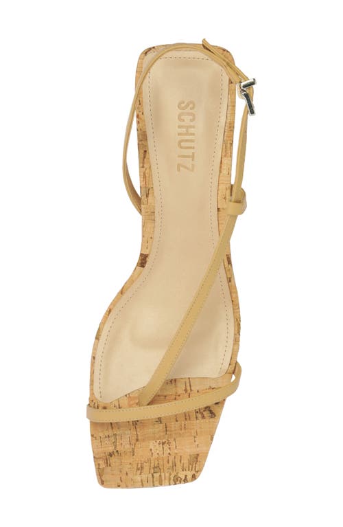 Shop Schutz Heloise Block Heel Sandal In Natural
