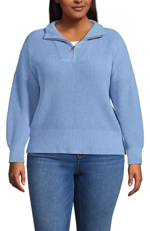 Drifter Shaker Wedge Quarter Zip Sweater