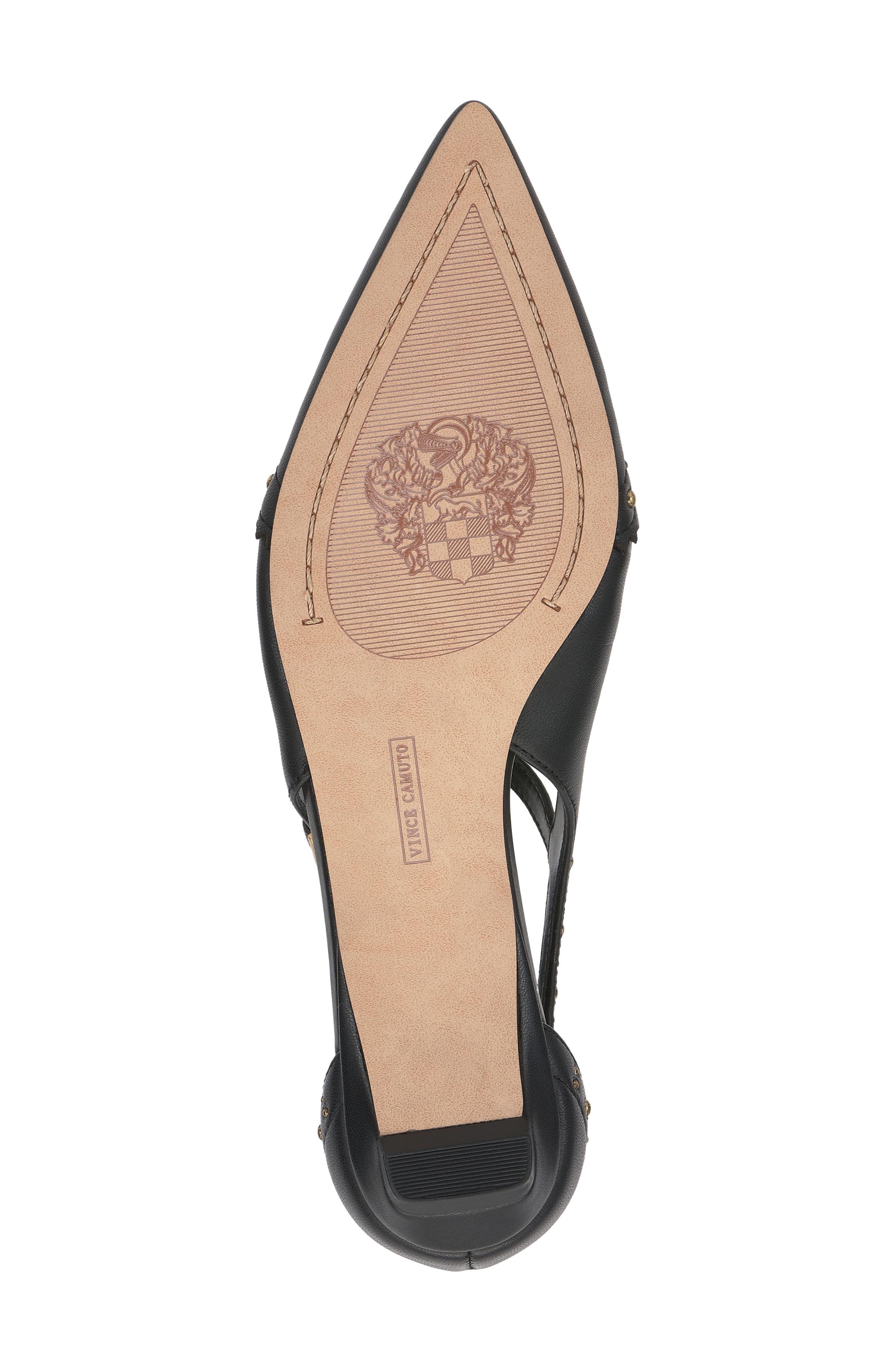 Vince Camuto Valkie Pointed Toe Flat, Alternate, color, Black