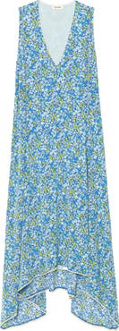 Zadig & Voltaire Rerol Floral Sharkbite Hem Dress