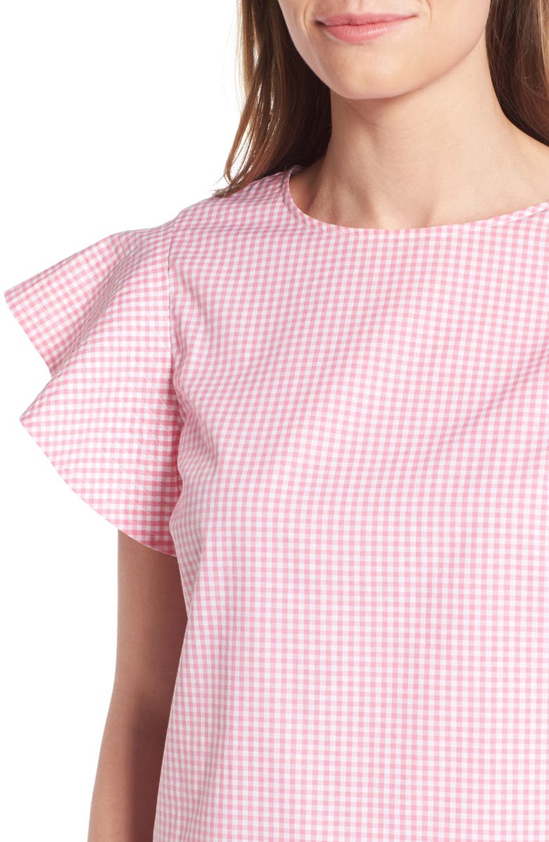Draper James Cloister Gingham Cotton Top, Alternate, color,