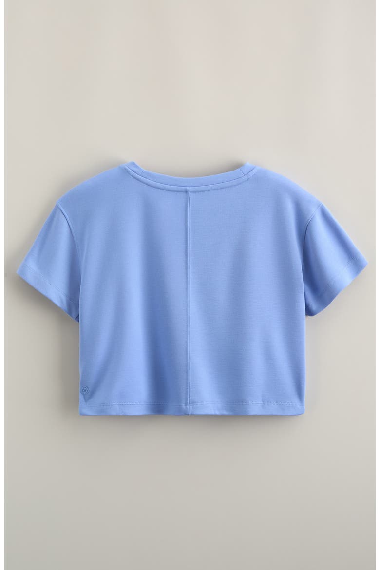 Kids' Play Mode Crop T-Shirt, Alternate, color, BLUE HYDRANGEA