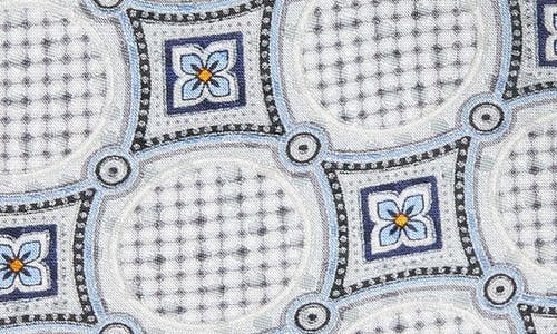 Nordstrom Medallion Silk Tie In Silver