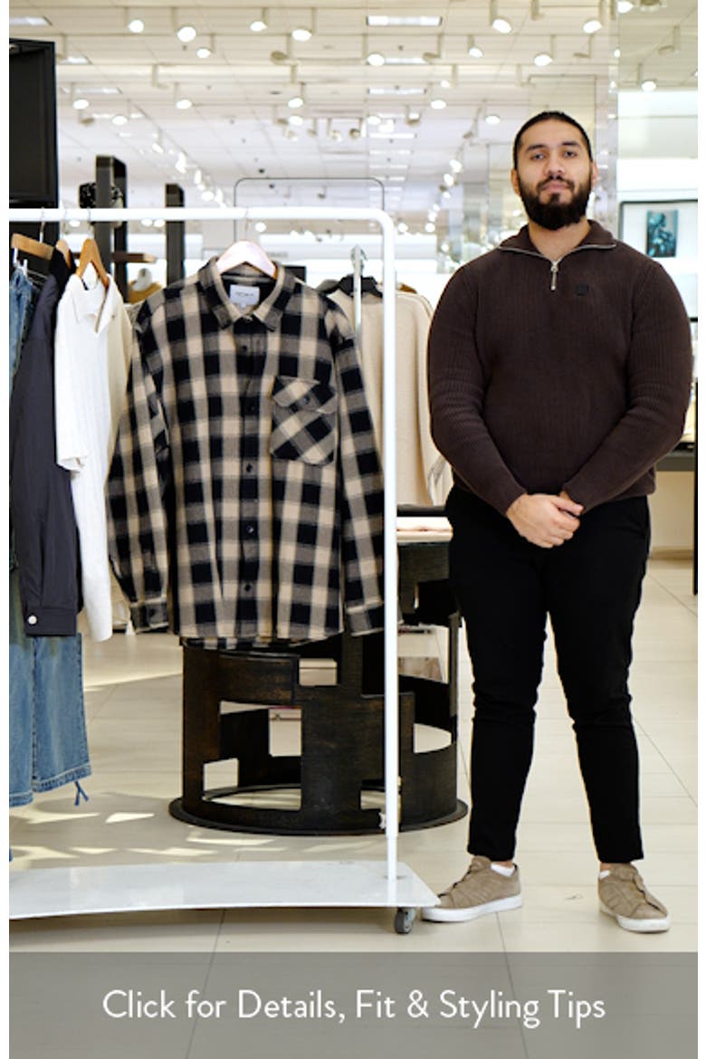 Witten Buffalo Check Cotton Button-Up Shirt video
