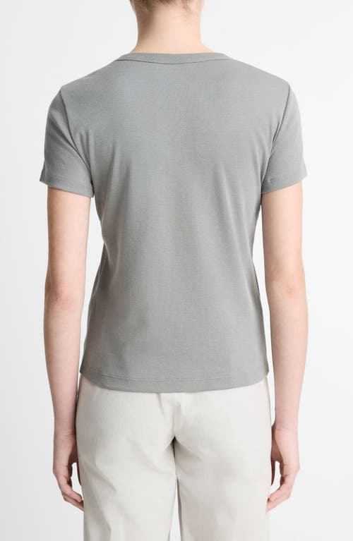 Vince Shrunken 90s Tee In Sea Stone
