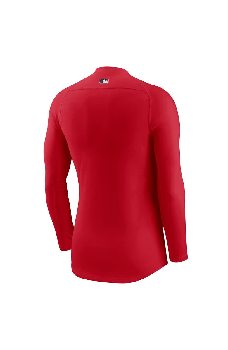 Nike Men's Nike  Red Los Angeles Angels Base Layer Raglan Long Sleeve Performance T-Shirt, Alternate, color, 